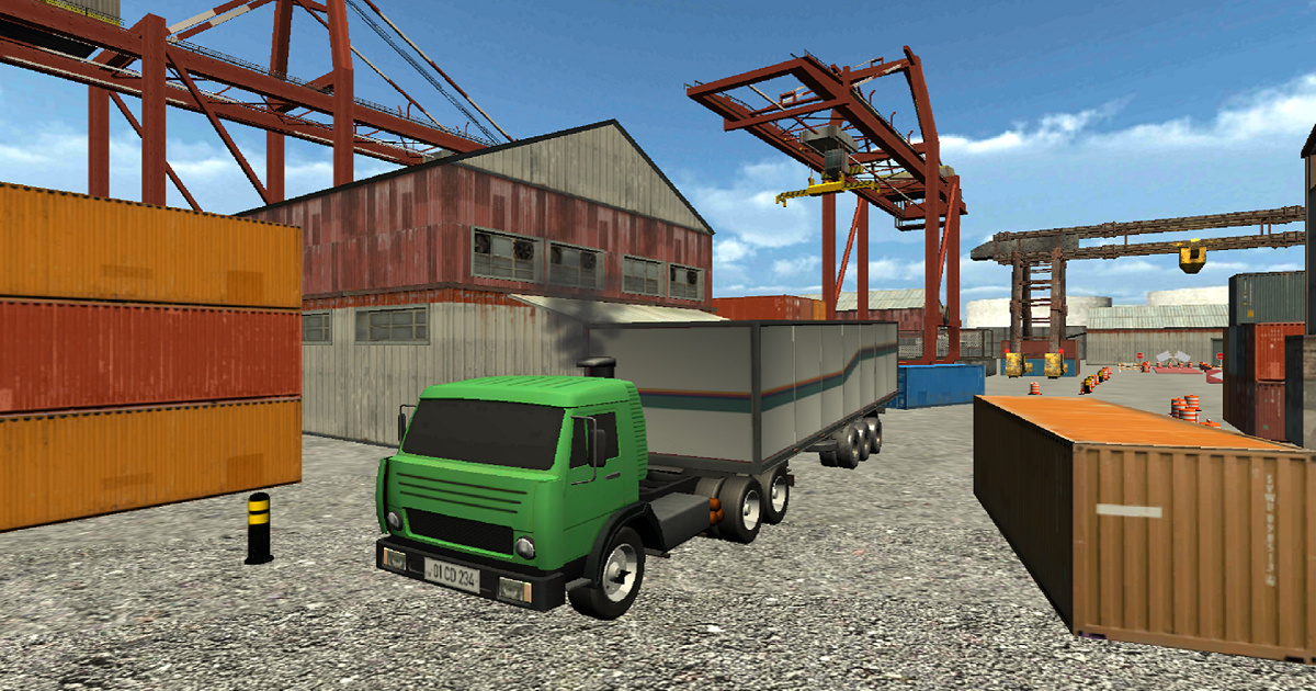 Image Heavy Truck Drift And Driving